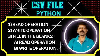 Python CSV File | Pre board Question Answer with CSV File | Fill In The Blanks With CSV File Program
