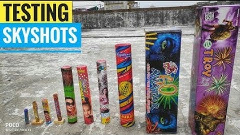 10 Different types of skyshots testing video 2019/Crackers testing 2019/diwali stash testing video