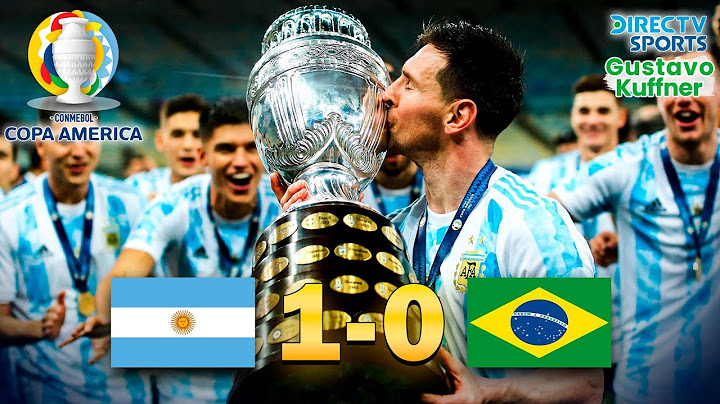 El día que ARGENTINA ganó la COPA AMÉRICA en el MARACANÁ - Highlights Brasil vs Argentina 2021 Final