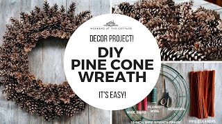 Celebrity DIY PINE CONE WREATH | Holiday Decor Special! Wealth