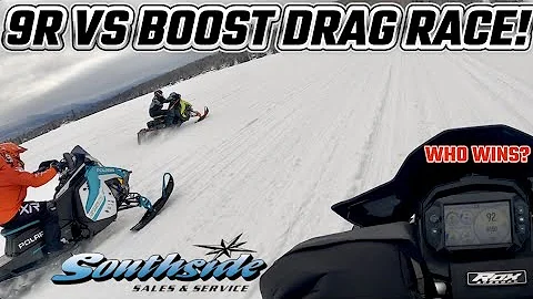 POLARIS XCR 9R VS VR1 BOOST DRAG RACE! WHO COMES OUT ON TOP?