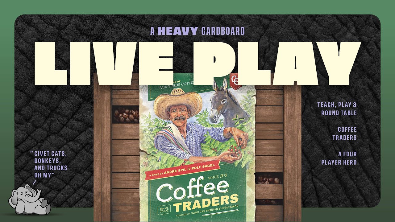 Coffee Traders - 4p Teach, Play-through, & Roundtable Discussion by Heavy Cardboard