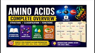 Amino Acids: Classification, Structures, Polar & Nonpolar, Essential & Nonessential | #Biochemistry