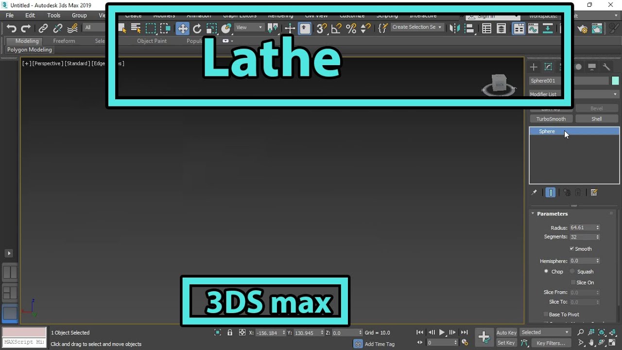 lathe  | 3ds max tutorial | study Edutech | Hindi Tutorial