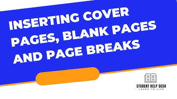 How to insert cover pages, blank pages, and page breaks in Microsoft Word | Lecture # 8 | In Urdu