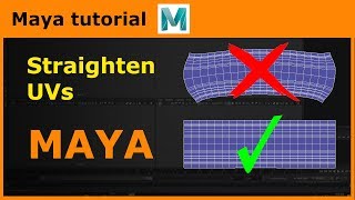 Maya tips & tricks - Straighten UVs screenshot 1