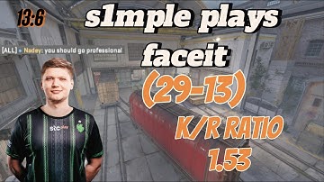 POV: s1mple play faceit 29/13 (train) feb 5 2025
