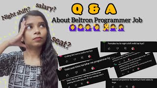 Answering all your questions about beltron programmer job || Q & A video|| #beltronprogrammer