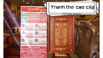 Tranh cửu huyền thất tổ gỗ hương dát vàng tại Đồ gỗ Sơn Đông Cần Thơ