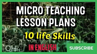 Microteaching file in English | Lesson plan file for B. Ed | Science lesson pln #microteaching #bed