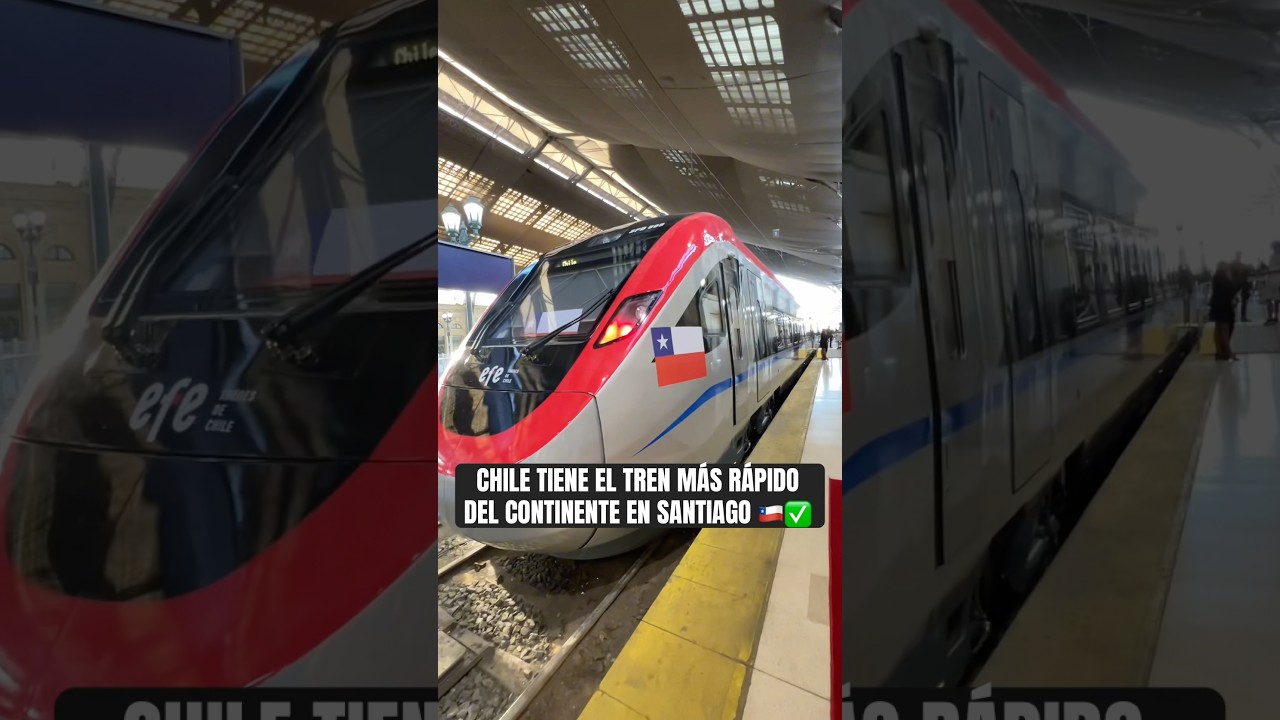 CHILENOS tiene el TREN MÁS RÁPIDO del CONTINENTE en SANTIAGO 🇨🇱 es INCREÍBLE solo en CHILE 