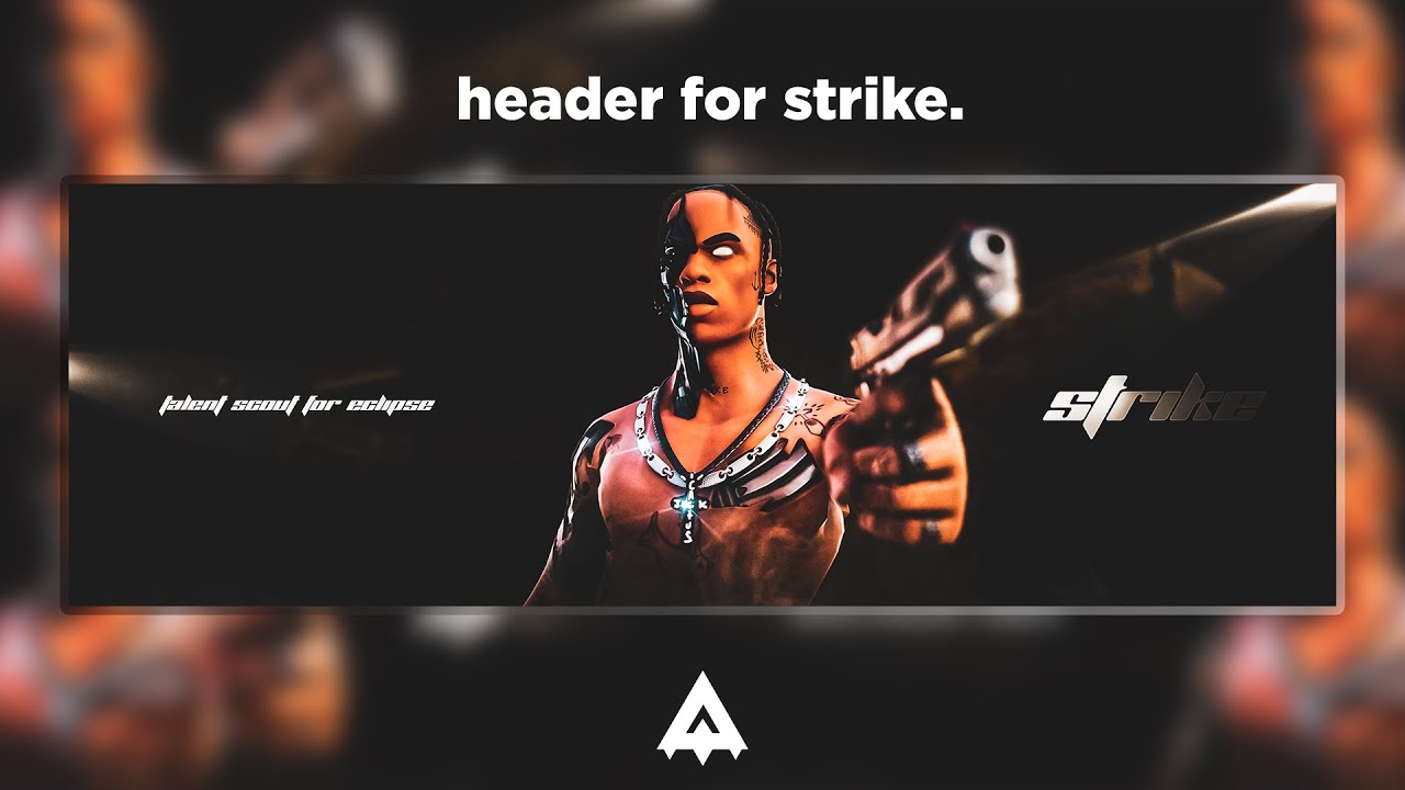 Fortnite Travis Scott Header Speedart Youtube