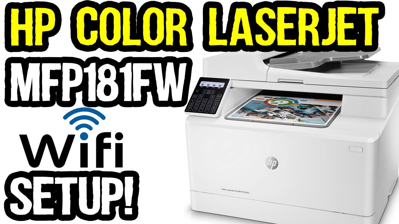 HP Color LaserJet MFP M181 FW with ADF Review, Setup & Mobile Print -  YouTube