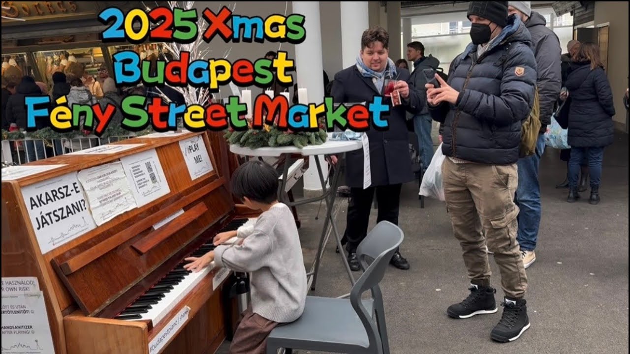 Chopin: Fantaisie Impromptu - Alvin Lai (7 Years Old) | Street Piano at Budapest, Prague and Munich