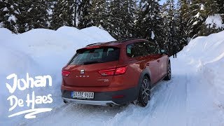 2018 SEAT Leon ST X-PERIENCE 4Drive POV offroad SNOW review - uphill and downhill in SNOW/ICE