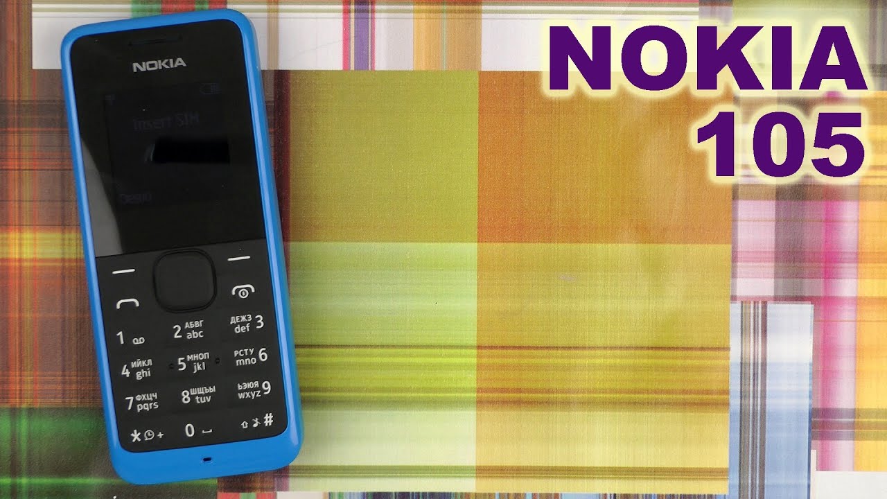 Распаковка Nokia 105 Cyan