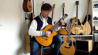 Taqsim in Maqam Nahawand kbir on fretless guitar