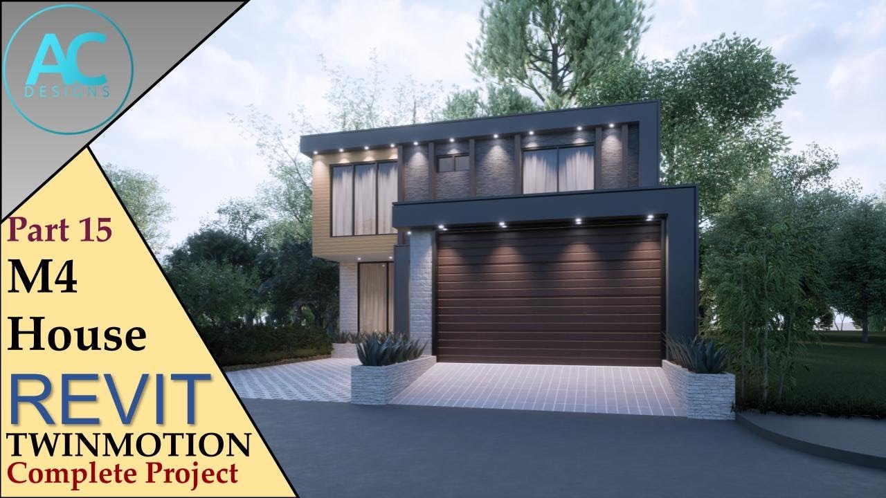 M4 House | Part 15 | Complete Step By Step Project | Revit and ...