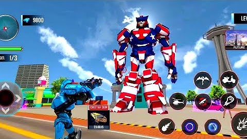 Limo Robot Car Transformer Games - Car Game Android Gameplay