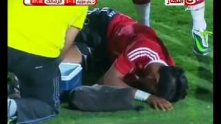 عبد الشافى يبكى لاصابة لاعب التليفونات بقطع فى الرباط الصليبى