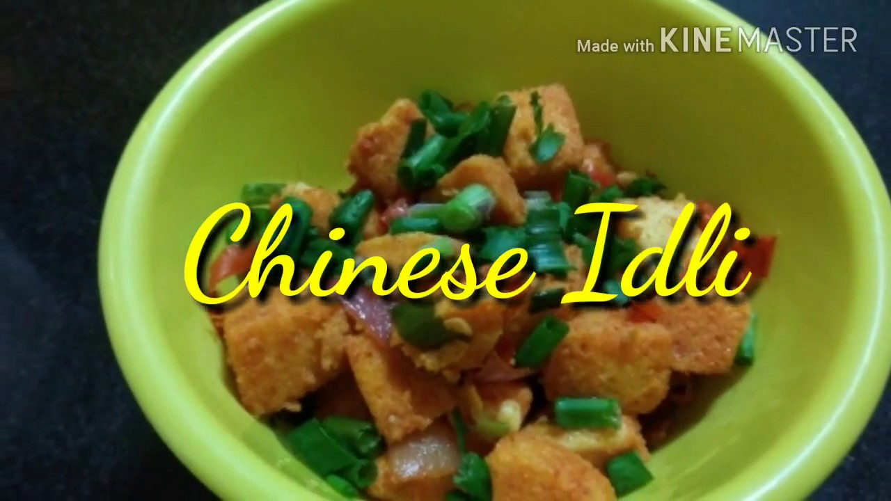 Idli manchurian with oriental twist