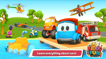 🚒 Assemble funny and adorable cars yourself in the game Leo 2: Puzzles & Cars for Kids