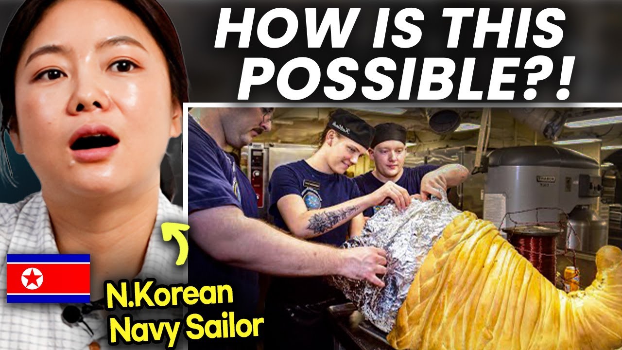 North Korean Submarine Sailor reacts to US Submarine Food for the First Time