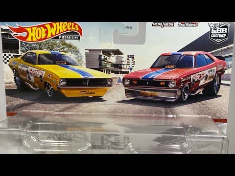 ‘72 PLYMOUTH CUDA FC y PLYMOUTH DUSTER FUNNY CAR. 2-Pack. Hot Wheels CAR CULTURE. #Diecast #Unboxing