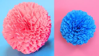 Diy Потрясающий Пушистый Шар / Декор Из Бумаги Своими Руками / Fluffy Paper Ball