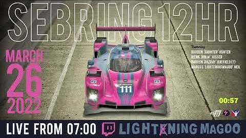 iRacing: SEBRING 12hr in the LMP2 PART 1
