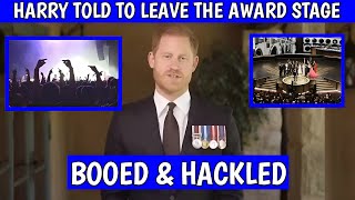 BOOED&JEERED! Harry Told To LEAVE The Stage As He Wear UK Participation Medals To Hand US Army Award