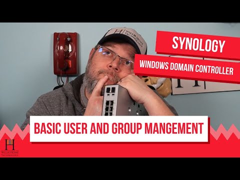 Synology Windows Domain Controller Basic Management of Users and Groups