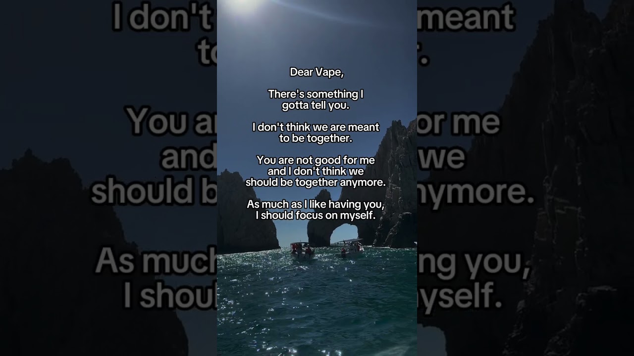 Vape Breakup Letter