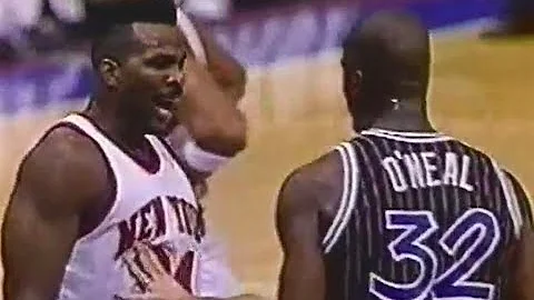 Shaquille O'Neal vs Charles Oakley Heated Moments ...