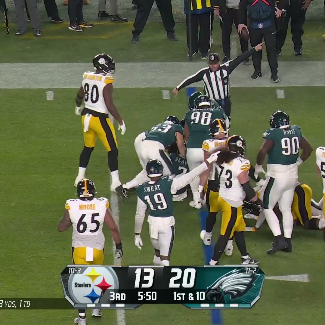 Darius Slay with a Fumble Recovery vs. Pittsburgh Steelers
