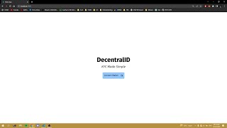 DecentralID Demo Video - Hack36 6.0