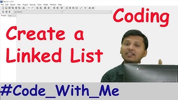 Code to Create a Linked List in C | Programming  #CodeWithMe#1