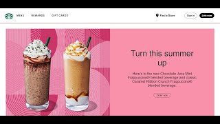 Make A Starbucks Clone Using HTML& CSS