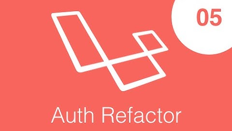 Curso de Laravel 5.2, Authentication Refactor