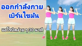 ออกกำลังกายเบิร์นไขมัน 30 นาที แอโรบิคง่าย ๆ