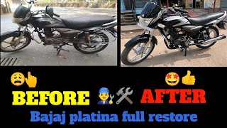 Bajaj platina bike full restored#modification#paiting#subscribe#viral #bajaj #platina #anwarkhan139