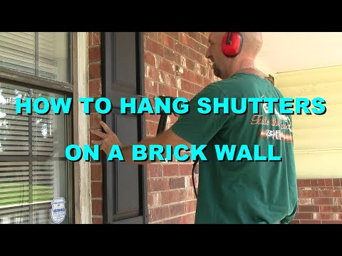 How To Hang Exterior Vinyl Shutters?