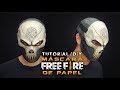 Máscara Rey Calavera Free Fire con Papel / Tutorial / DIY / ¿Cómo Se Hace?