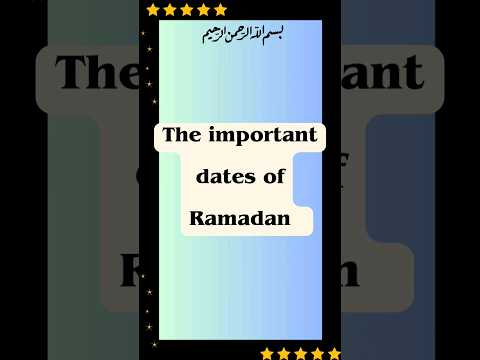 the important dates of Ramadan #ramadan2024 #history #islamicshorts