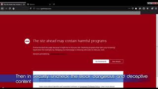 The site ahead may contain harmful programs FIX Mozilla Firefox 2020