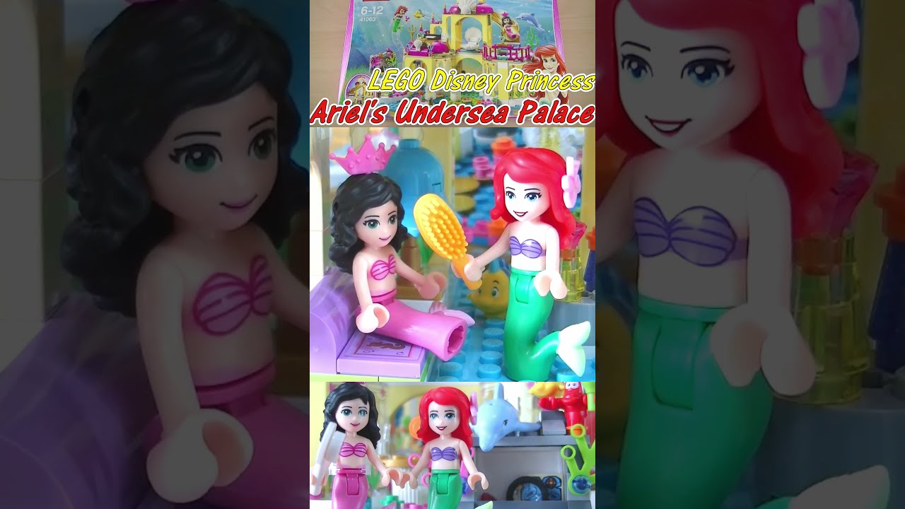 レゴ ディズニー 41063 アリエルの海の宮殿 リトルマーメイド LEGO Disney Ariel's Undersea Palace The Little Mermaid #shorts 5