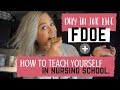 DAY IN THE LIFE OF A NURSING STUDENT: FDOE + How I Taught Myself To Get A's & B's!