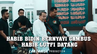 Habib Lutfi datang saat Habib Bidin Assegaf bernyayi Gambus