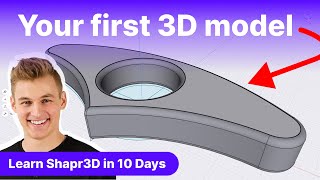 Day #1: 3D Printable Book Holder  Learn Shapr3D in 10 Days for Beginners