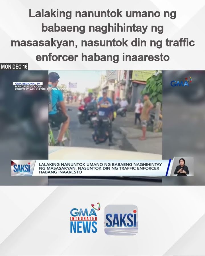 Lalaking nanuntok umano ng babaeng naghihintay ng masasakyan, nasuntok din ng traffic... | Saksi